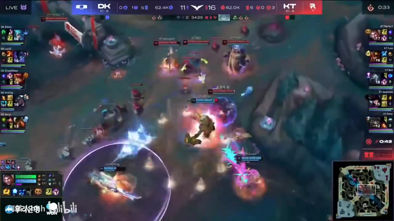 击败DK送去涅槃组后，BDD对镜头比倒赞贴脸开大